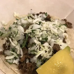 Carne asada taco
