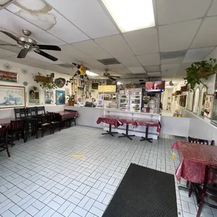 the interior of a restaurant