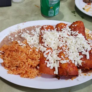 Enchiladas de pollo tinga