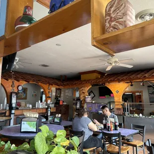 two people sitting at a table