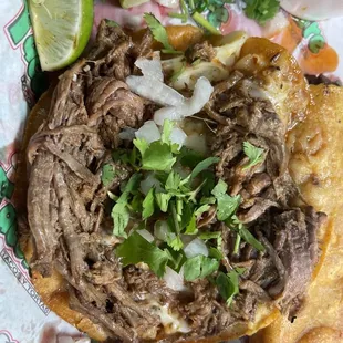 The absolutely beautiful quesabirria taco
