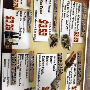 Menu side 2