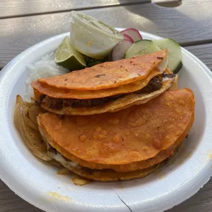 Queso birria tacos