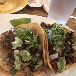 Chorizo &amp; Carne Asada taco