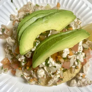 Shrimp Ceviche Tostada