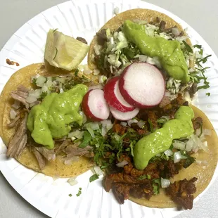 Al Pastor, Asada, &amp; Carnitas Tacos