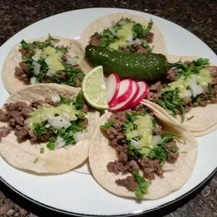 Beef tacos