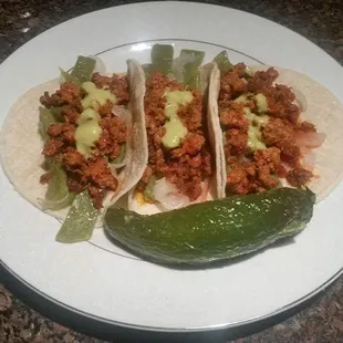 Tacos de chorizo