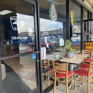 Entrance to establishment