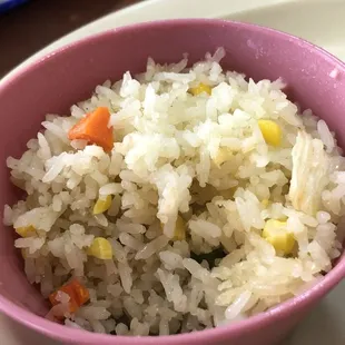 Good rice served with soup