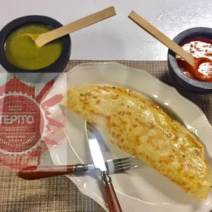 Ven a probar nuestras quesadillas! Flor de calabaza, Huitlacoche, tinga, queso, rajas, asada, pastor y más!