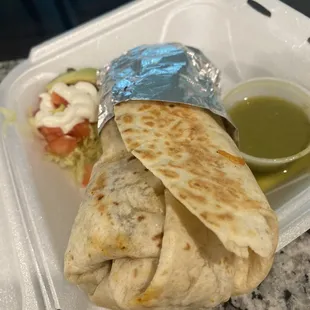 Carne asada burrito