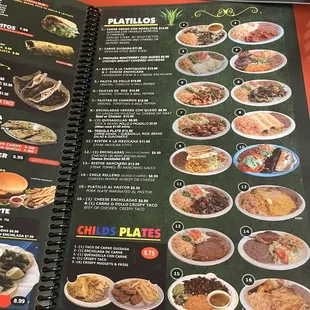 Menu updated