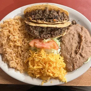 Crispy taco plate