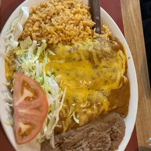 Beef enchiladas