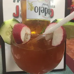 Ricas Margaritas  y Micheladas.