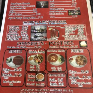 ramen and noodles, menu