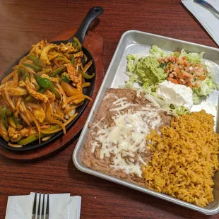 Chicken fajitas