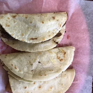 Tacos with homemade tortillas