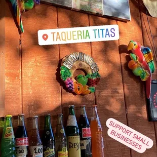 a variety of bottles on a shelf