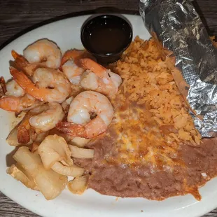 Garlic Shrimp Plate