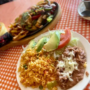 Chicken Fajitas with Sides