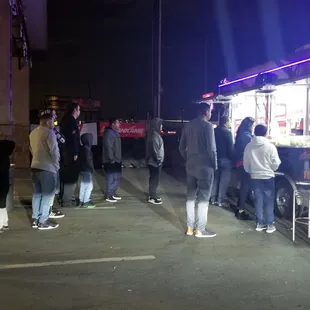 Packed like always but quick service.