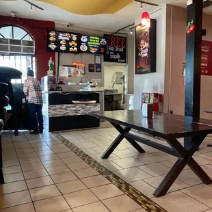 the interior of a restaurant