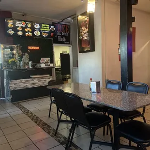 cashier and seating area