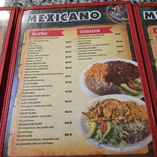 Mexican food plates