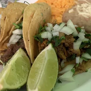 Street tacos - Barbacoa, carnitas and pastor.  We liked them all but the best was Barbacoa.
