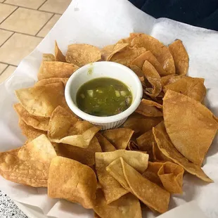 Made to order chips and salsa