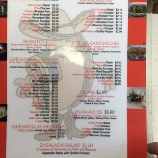 Menu side 2
