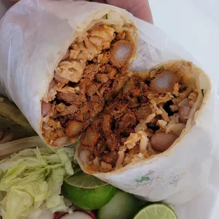 Al pastor burrito