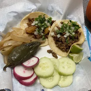 Al Pastor &amp; Carne Asada Tacos