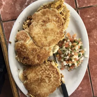 Home Made gorditas your choice of meat!