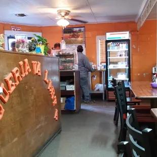 the interior of a restaurant