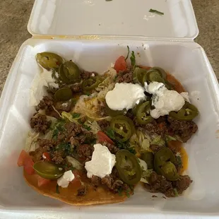 SOS on chalupas? Worst chalupas we've ever fed to the dogs.