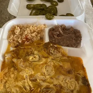 Wrong order beef enchiladas