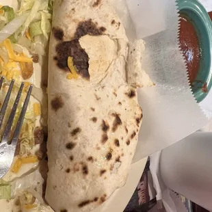 Old tortilla probably from yesterday