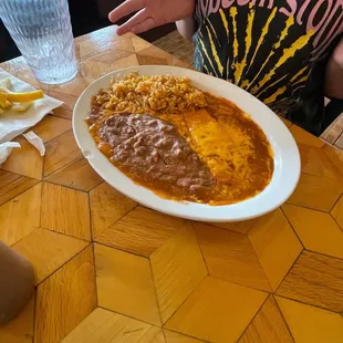Cheese enchiladas