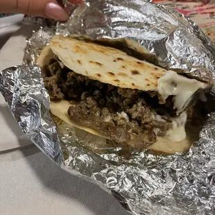 Beef quesadilla