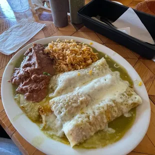 Enchiladas verdes