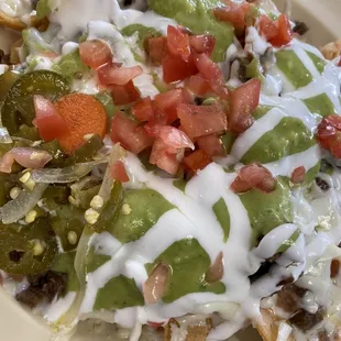 Nachos- With Beans, Cheese, Sour Cream &amp; Guacamole