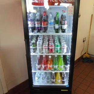 Beverage cooler with Jarritos soda and more...