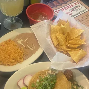 Lunch Special #1 with a $2 margarita