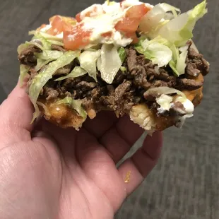 Steak Sope. Sooooo good. Like a crispy thick cup for your steak.