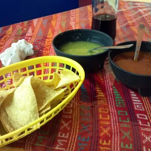 tortillas and salsa