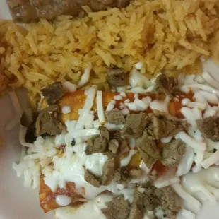 Kids enchiladas - beef