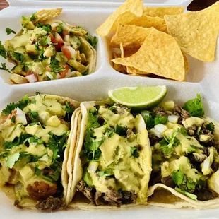 Carne asada el pastor el pollo